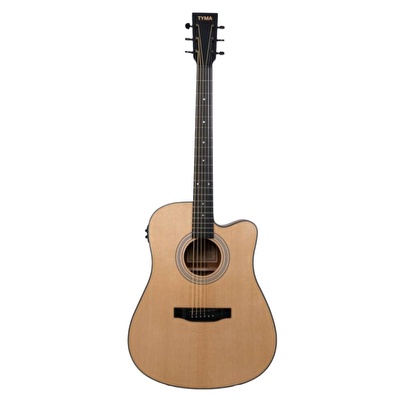 TYMA HDC-60 CE Dreadnought Cutaway Elektro Akustik Gitar